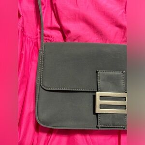 Grey shoulder bag